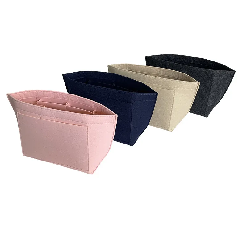 grey felt storage bag
